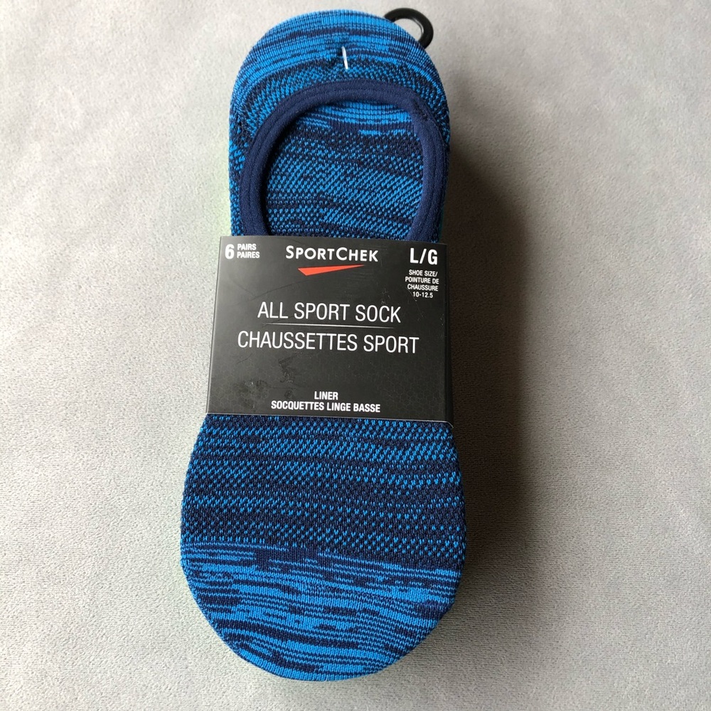 SportChek ~ 6 Pack Invisible Sock ~ Size 10-12.5
